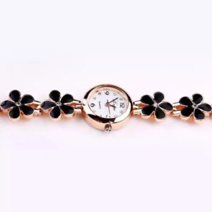 Reloj Flores Negras