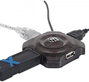 162272 Hub USB 4 puertos, Compatible con todos los puertos y dispositivos USB, 3 años de garantia.