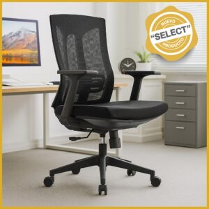 Silla Operativa TB30 Mesh con Tela Negra y Estructura Negra